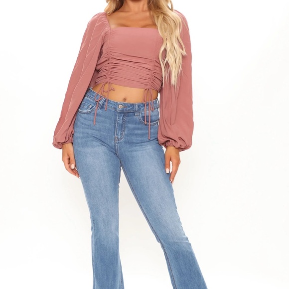 Fashion Nova dusty rose blouse - Picture 5 of 9